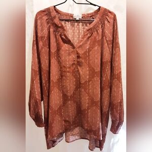 Elegant Rust Women's Top